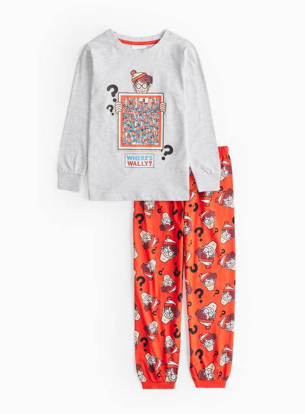 Where's Wally? Grey Printed Pyjamas 3-4 years