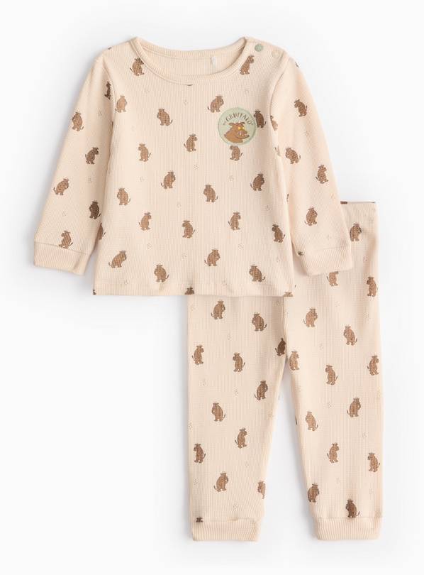 Gruffalo Printed Cream Waffle Pyjamas 12-18 months