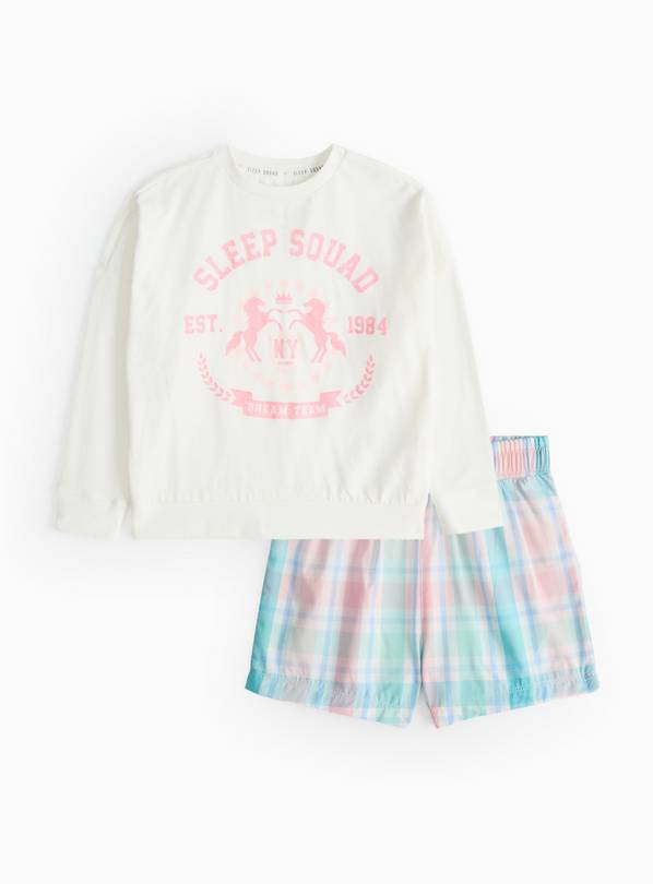 Sleep Squad Slogan Pyjama Set  5-6 years