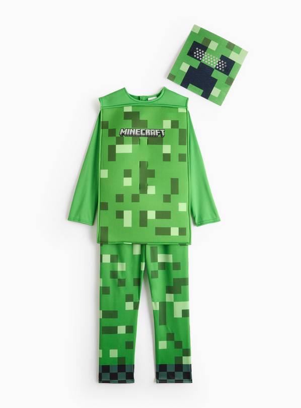 Minecraft Creeper Fancy Dress Costume 5-6 years