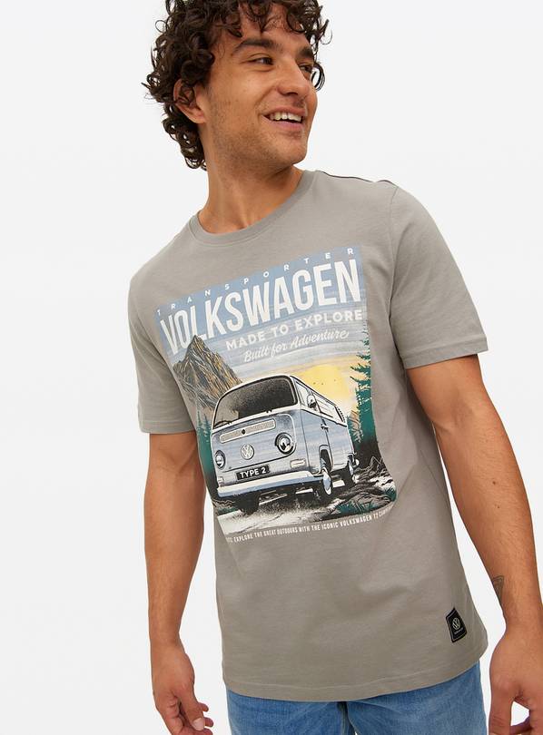 Volkswagen Grey Graphic Print T-Shirt M