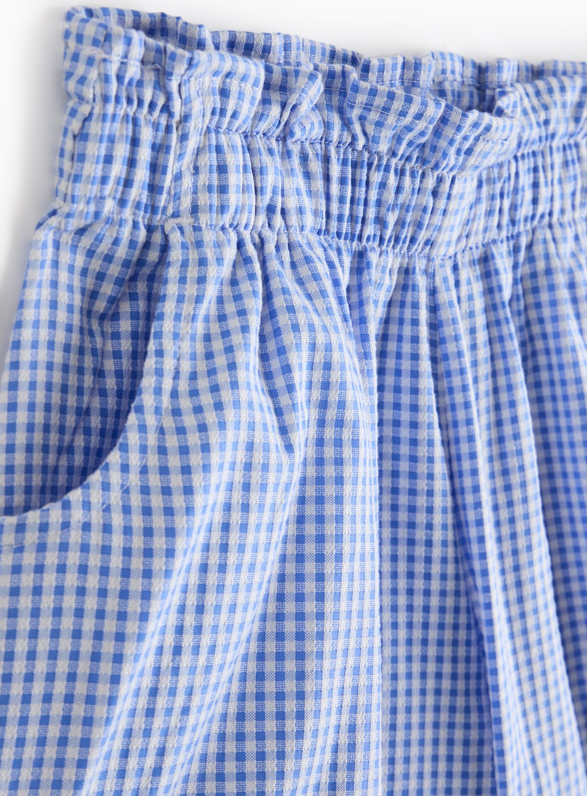 Blue Gingham Blouse & Shorts Set 9 years - Image 3 thumbnail