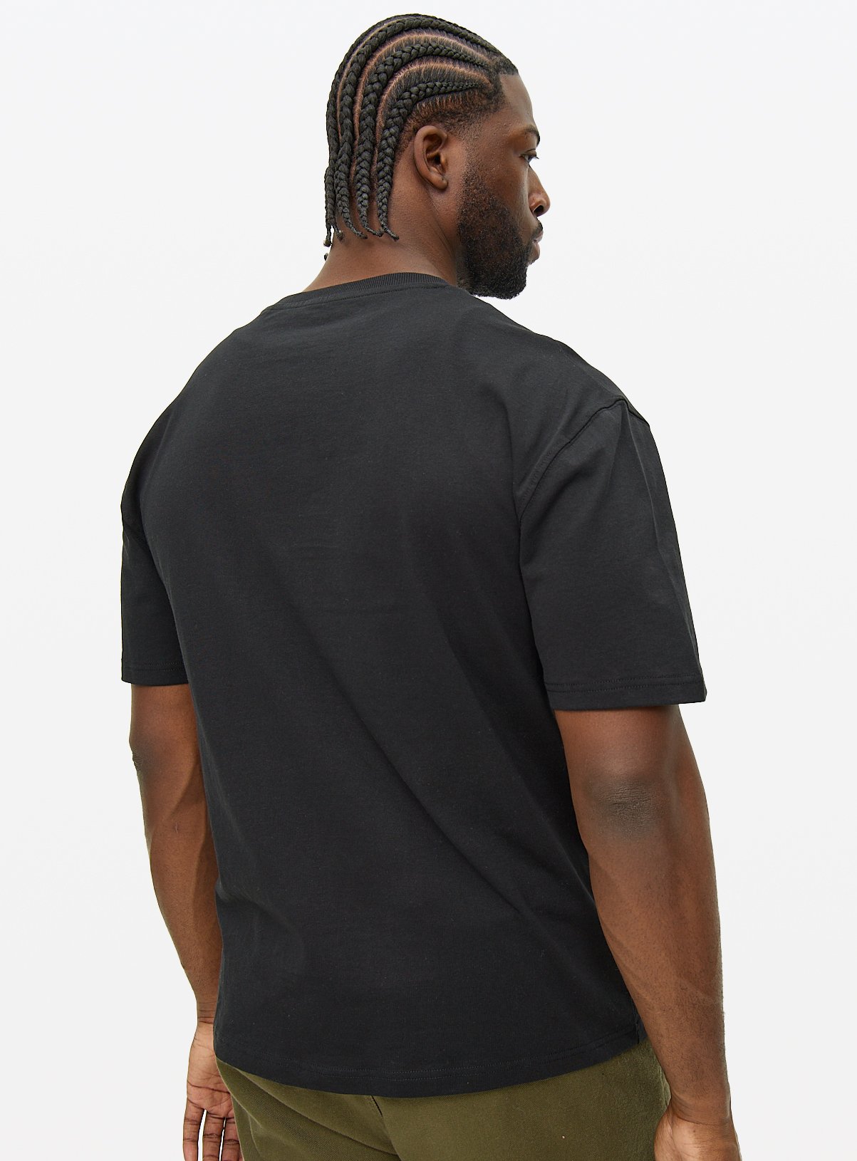 Black Relaxed Fit Pocket T-Shirt XL - Image 5 thumbnail