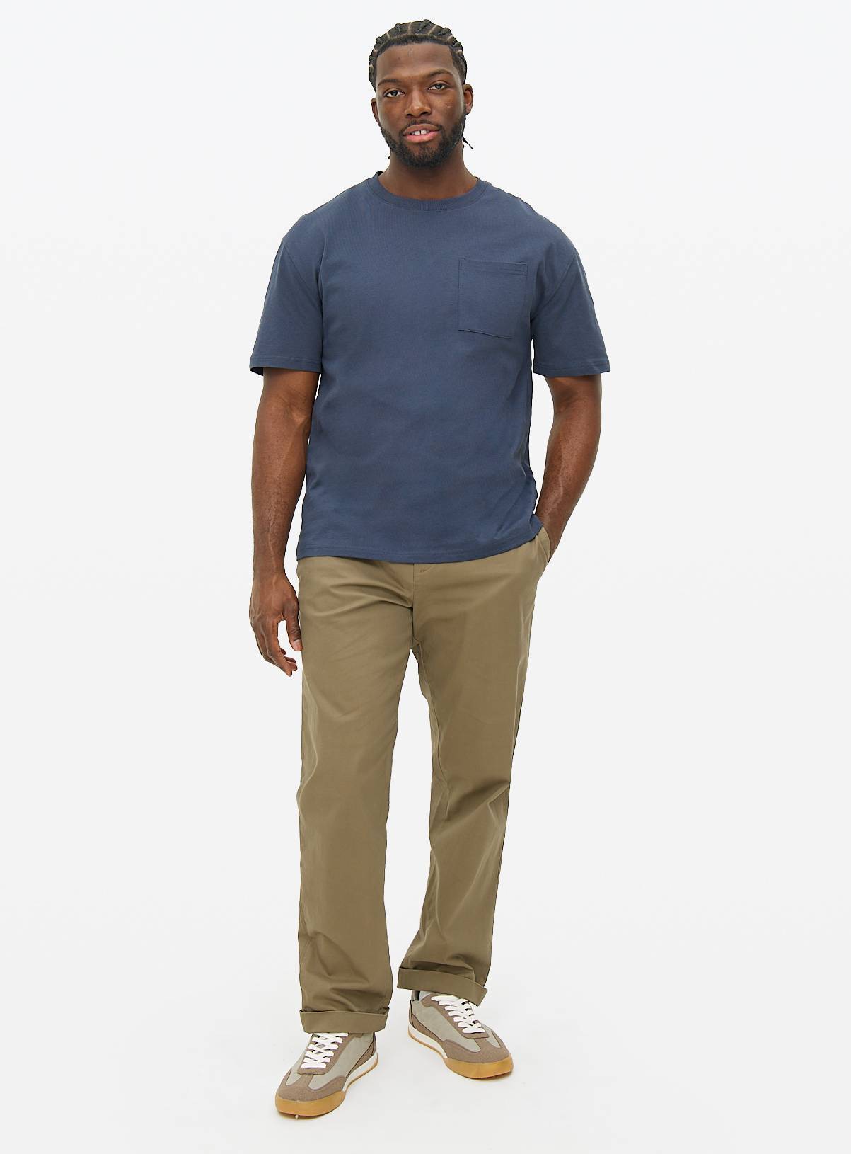 Navy Relaxed Fit Pocket T-Shirt XL - Image 2