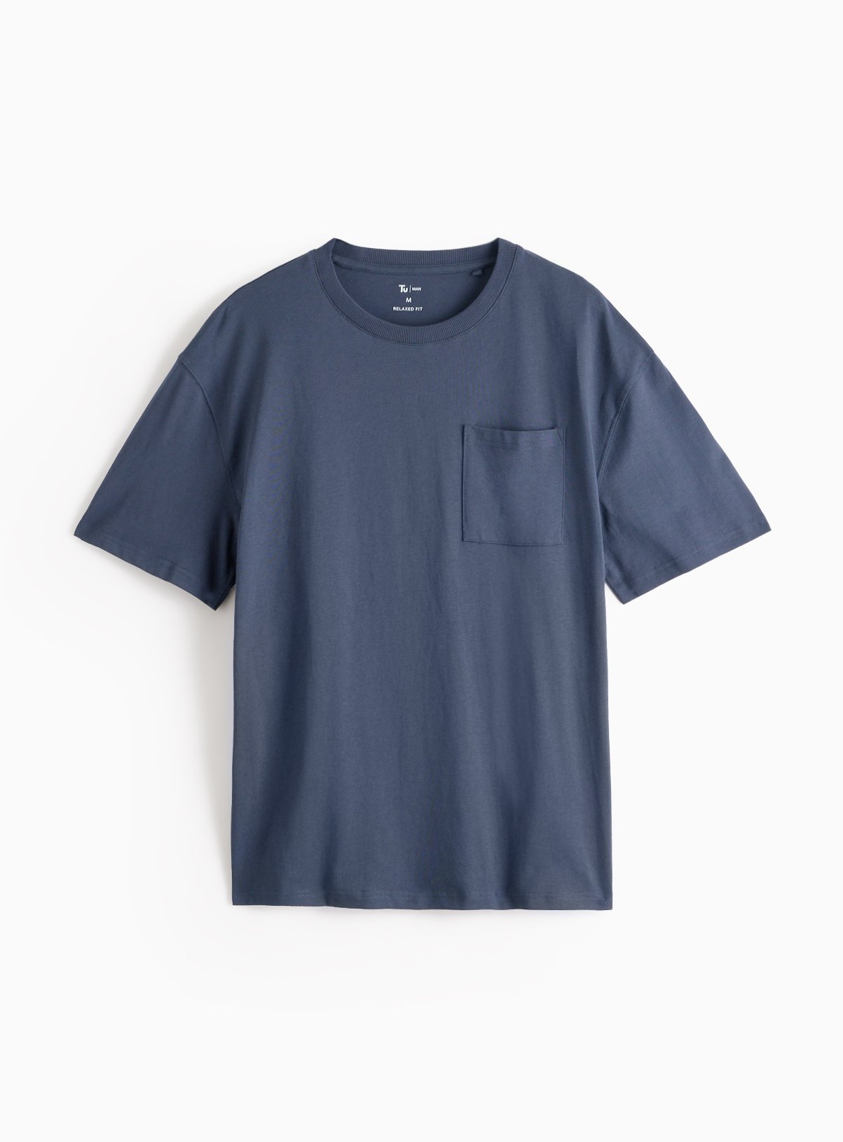 Navy Relaxed Fit Pocket T-Shirt XL - Image 3 thumbnail