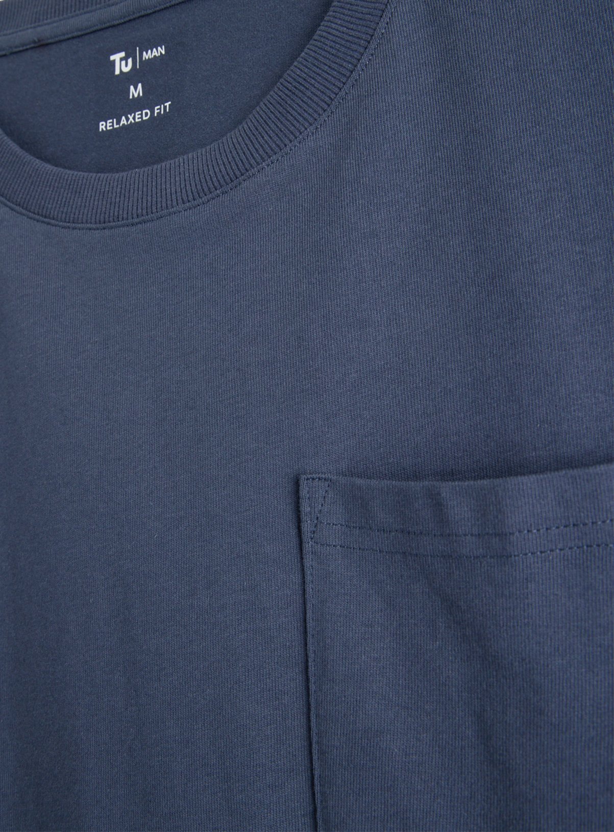 Navy Relaxed Fit Pocket T-Shirt XL - Image 4 thumbnail