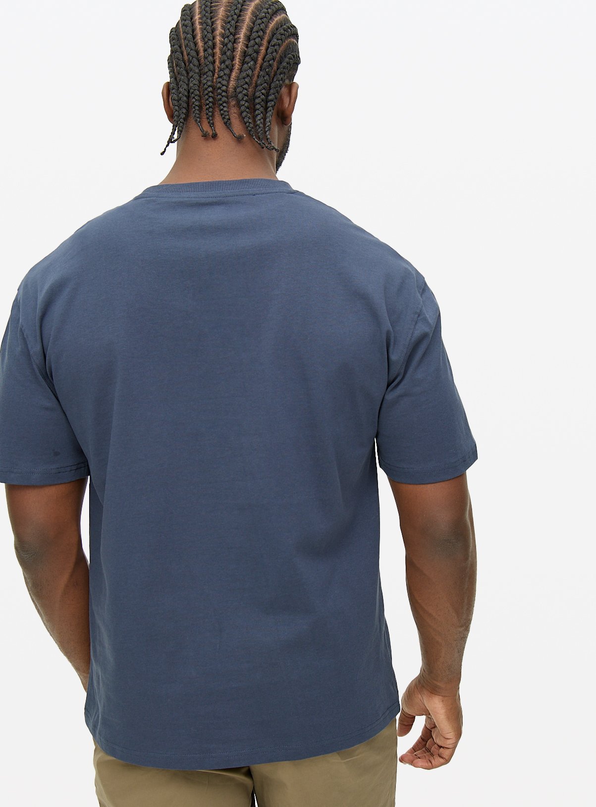 Navy Relaxed Fit Pocket T-Shirt XL - Image 5 thumbnail