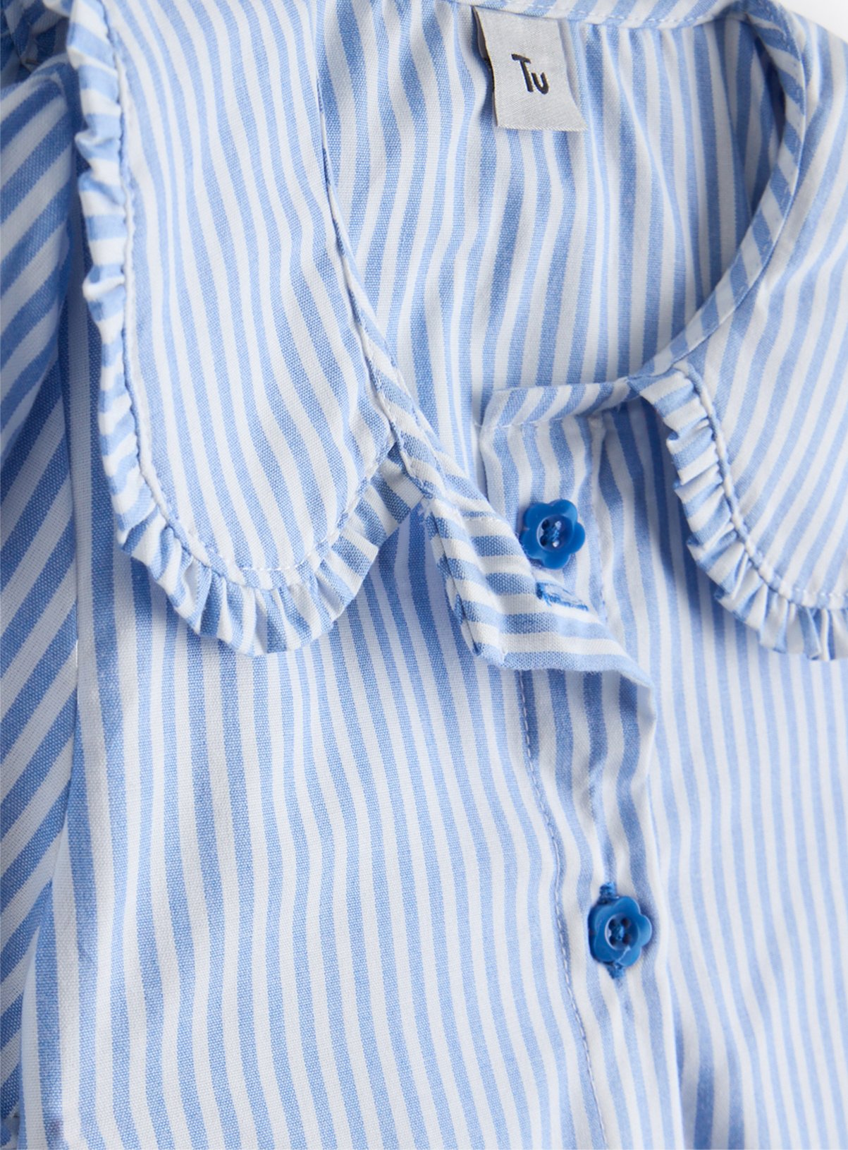 Blue Stripe Gingham Blouse & Skirt 5 years - Image 2 thumbnail