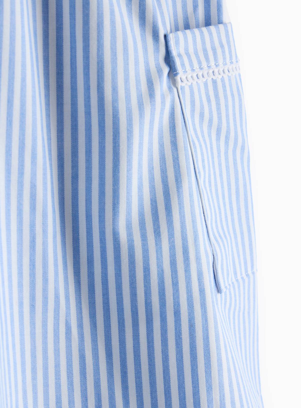 Blue Stripe Gingham Blouse & Skirt 5 years - Image 3