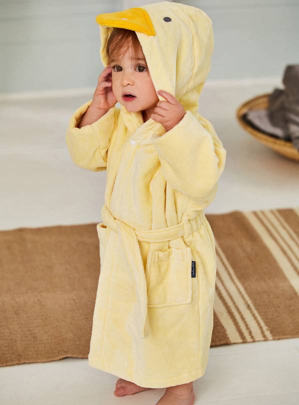 JOJO MAMAN B&Eacute;B&Eacute; Duck Towelling Robe 6-7 Years