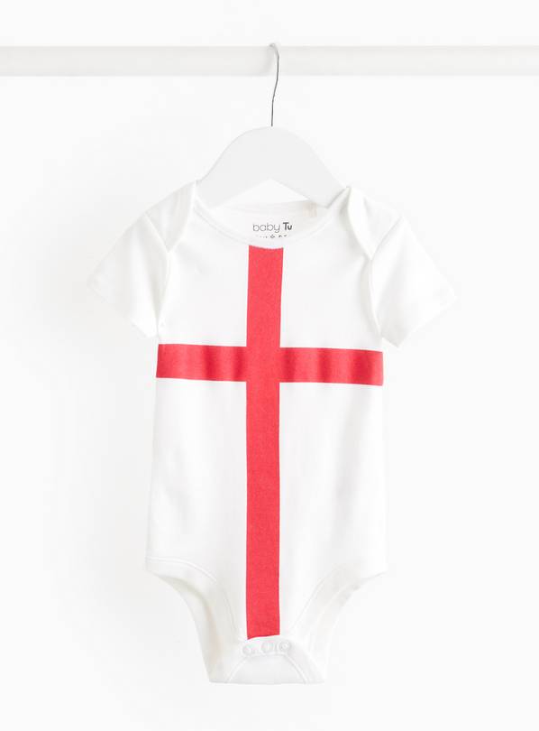 England Flag Short Sleeve Bodysuit 12-18 months