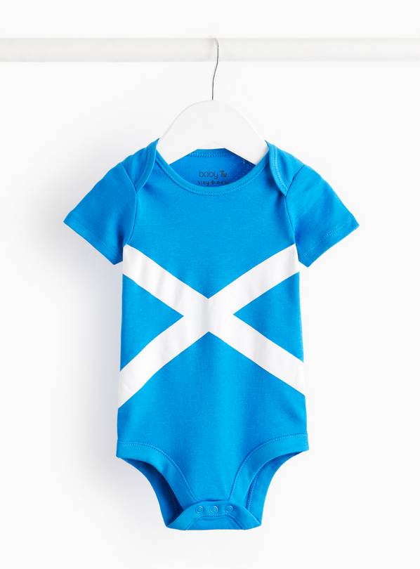 Scotland Flag Short Sleeve Bodysuit Up to 3 mths