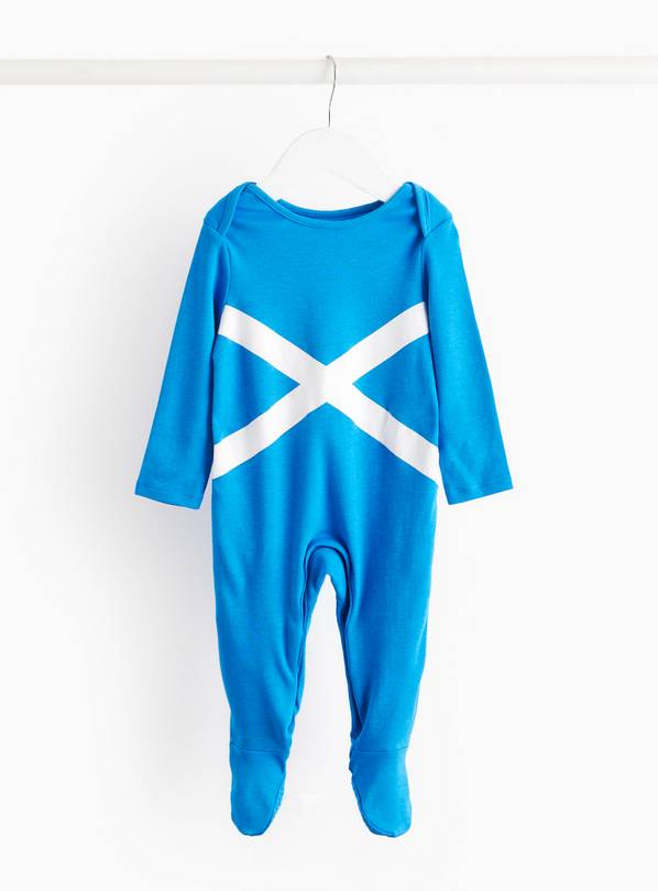 Scotland Flag Blue Sleepsuit 3-6 months