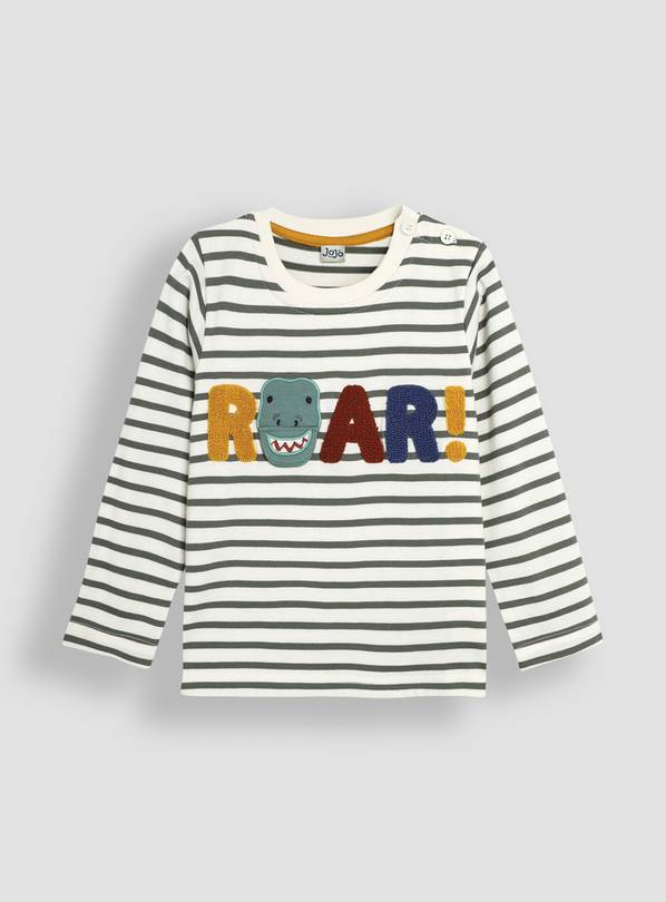 JOJO MAMAN BÉBÉ Roar Applique Top 6-7 Years