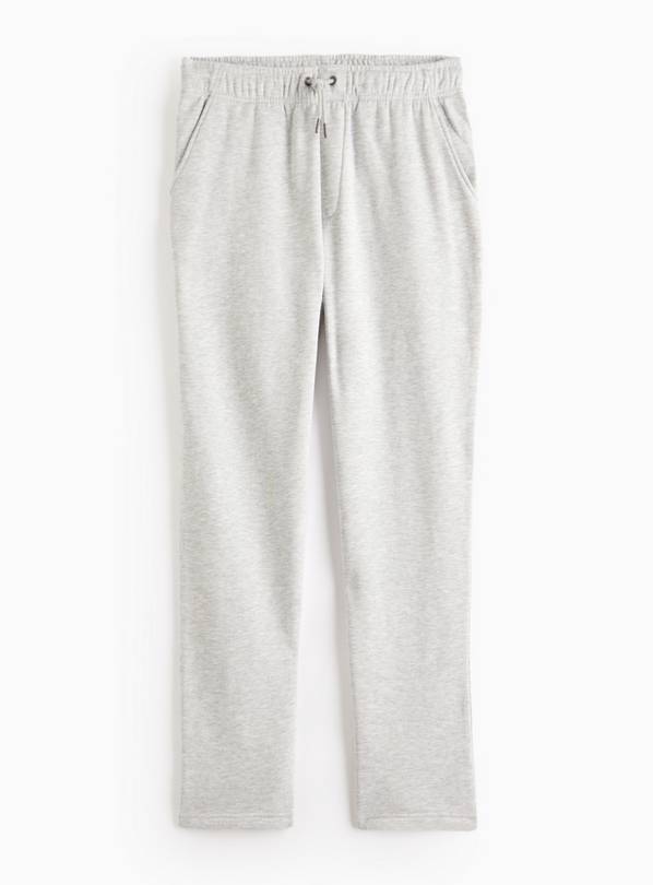 Grey Marl Open Hem Joggers M