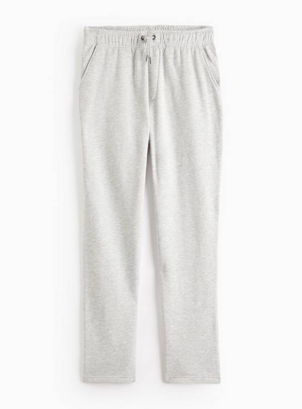 Grey Marl Open Hem Joggers L