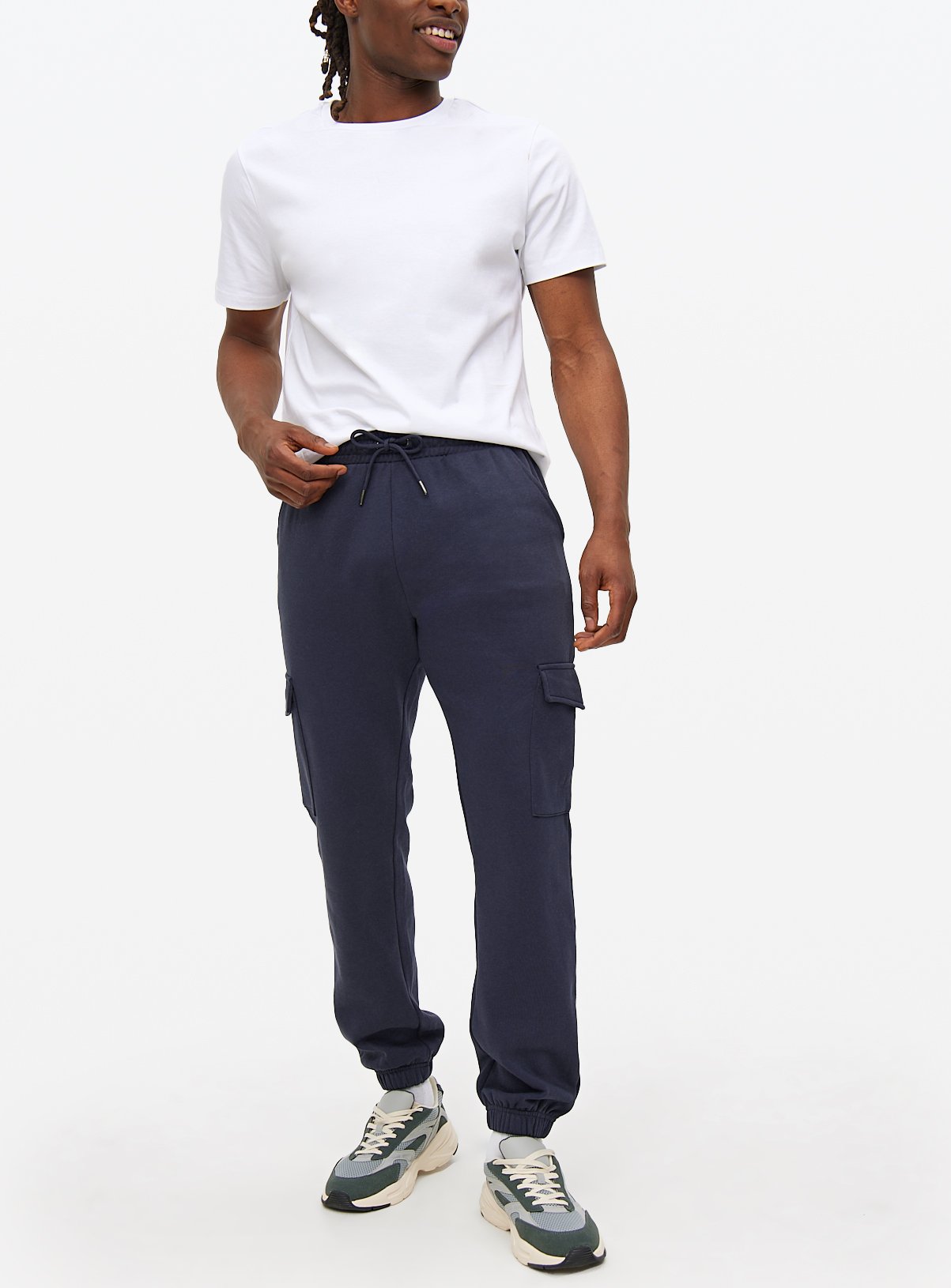 Navy Cargo Joggers S