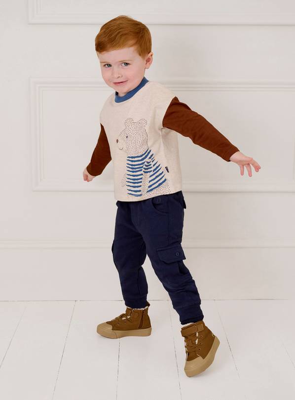 JOJO MAMAN BÉBÉ Bear Print Top 12-18 months