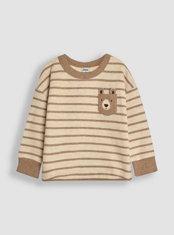 JOJO MAMAN BÉBÉ Bear Applique Pocket Top 6-12 months