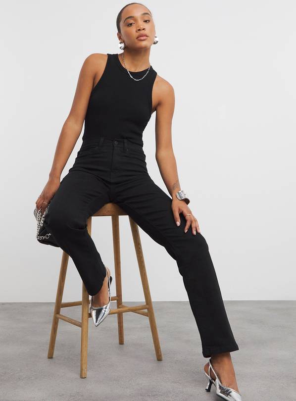 SIMPLY BE 24/7 Straight Jean Black 16