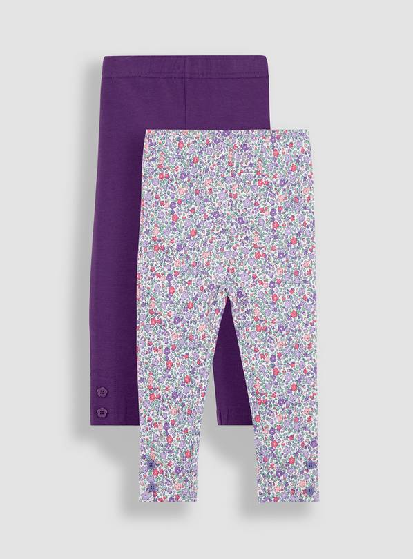 JOJO MAMAN B&Eacute;B&Eacute; 2 Pack Ditsy Floral Leggings 12 - 18 Month