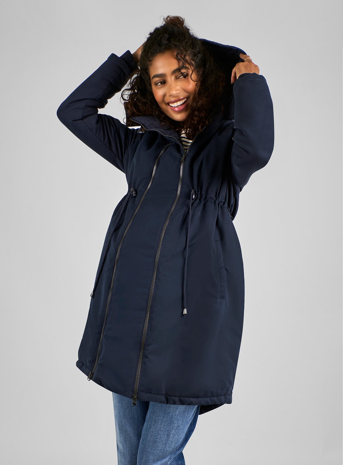 JOJO MAMAN BÉBÉ 2 In 1 Maternity Padded Parka 8 - Image 3 thumbnail