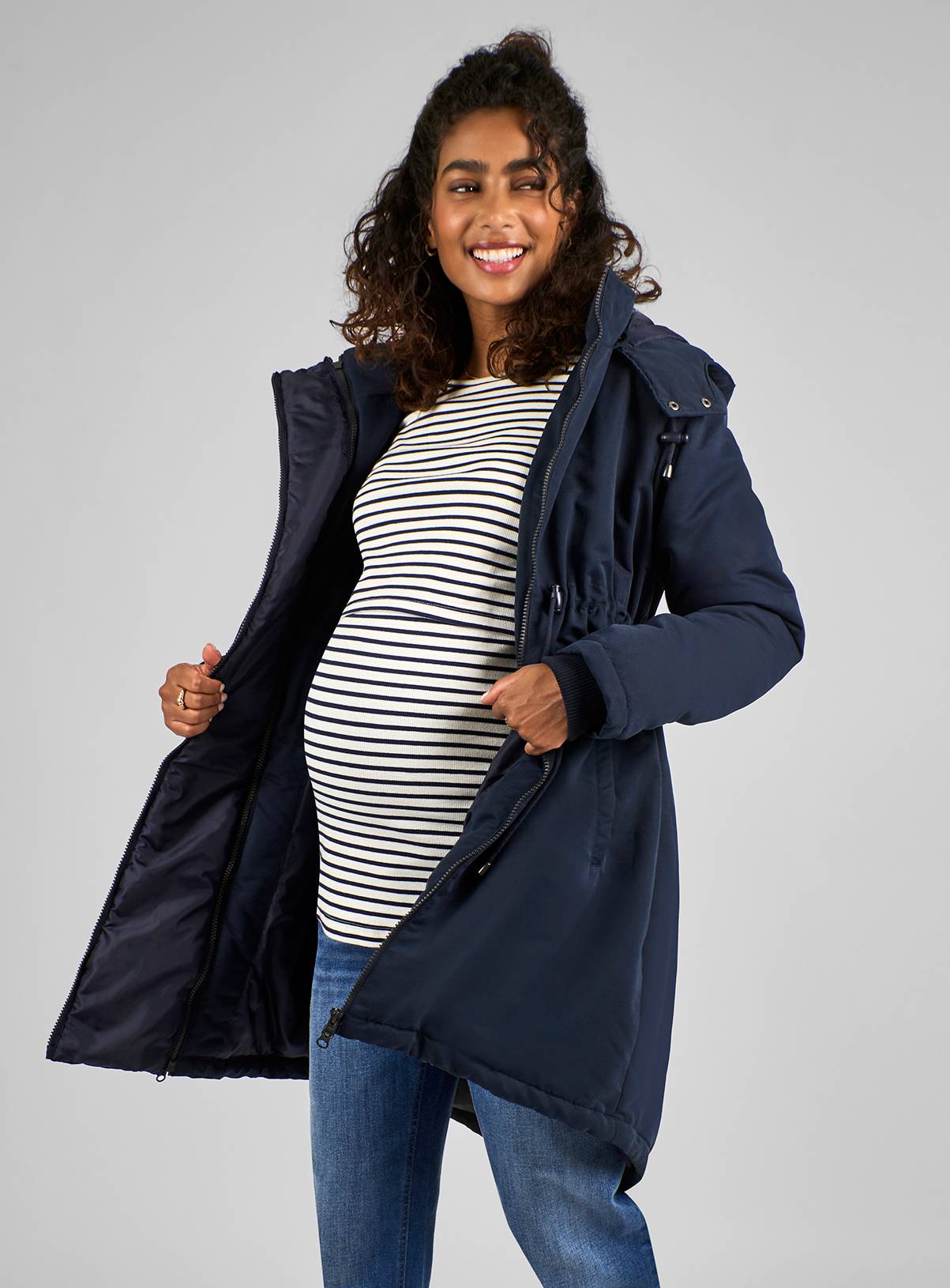JOJO MAMAN BÉBÉ 2 In 1 Maternity Padded Parka 8 - Image 4