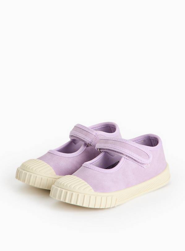 Lilac Chunky Sole Mary-Jane Shoes 8 Infant