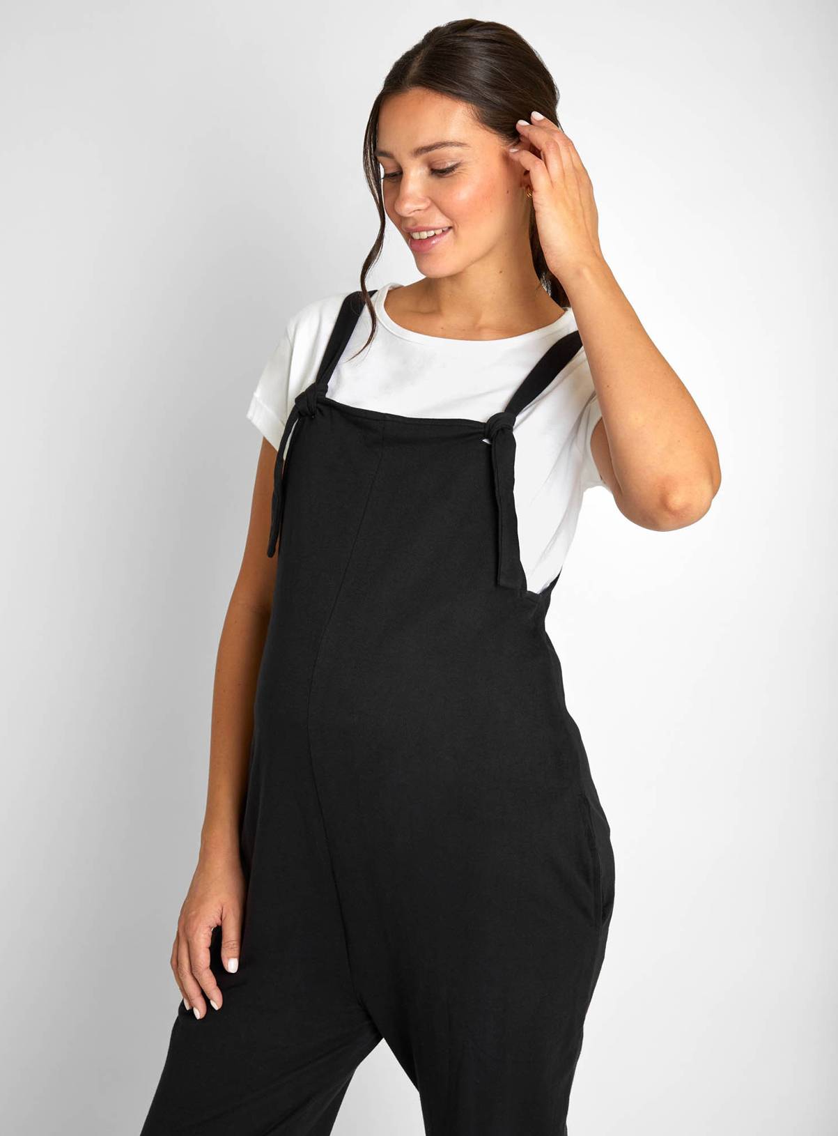 JOJO MAMAN BÉBÉ Jersey Maternity Dungarees L - Image 5