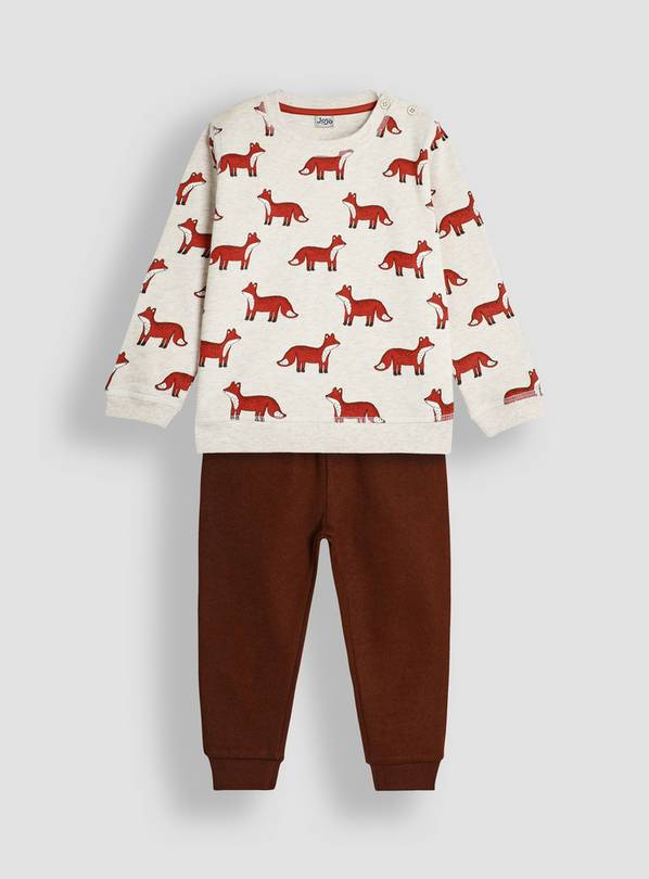 JOJO MAMAN BÉBÉ Fox Print Sweatshirt & Jogger Set 2-3 Years