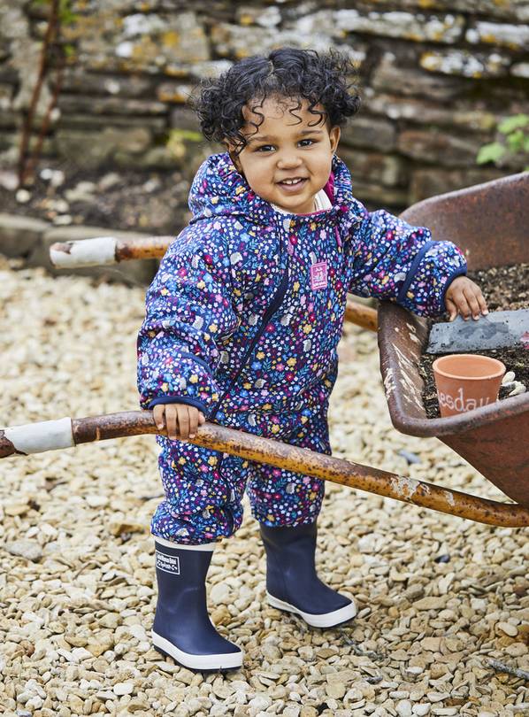 JOJO MAMAN BÉBÉ Woodland Waterproof Fleece Lined All In One 9-12 months