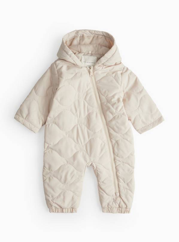 Stone Quilted Pramsuit 18-24 months