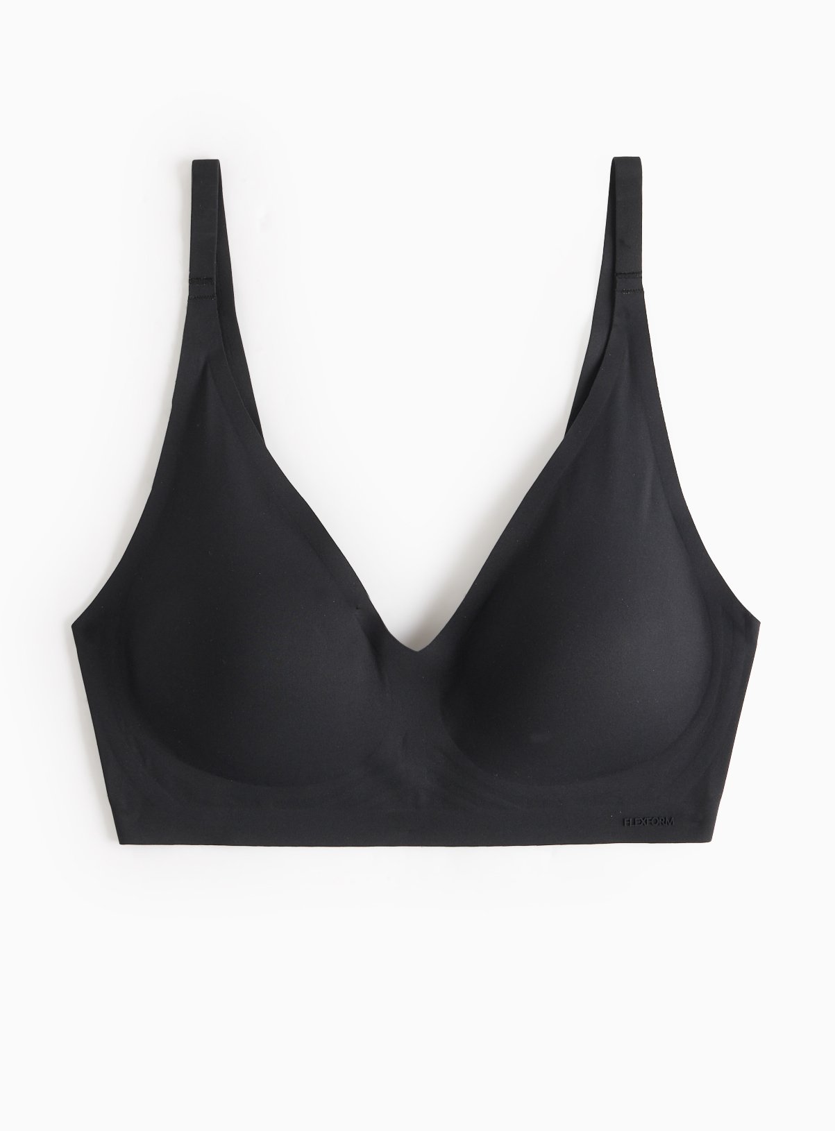 Black Bonded Flexform™ High Apex Plunge Bra XL - Image 3 thumbnail