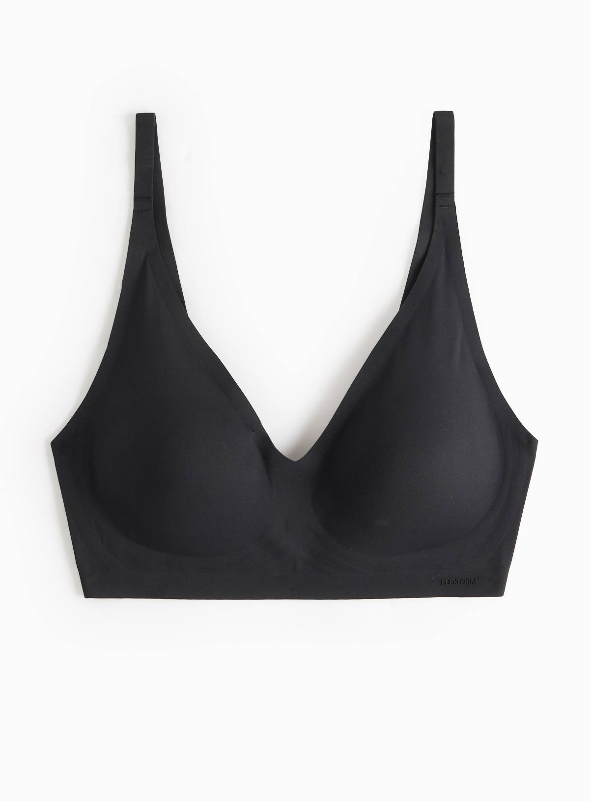 Black Bonded Flexform™ High Apex Plunge Bra XL - Image 3