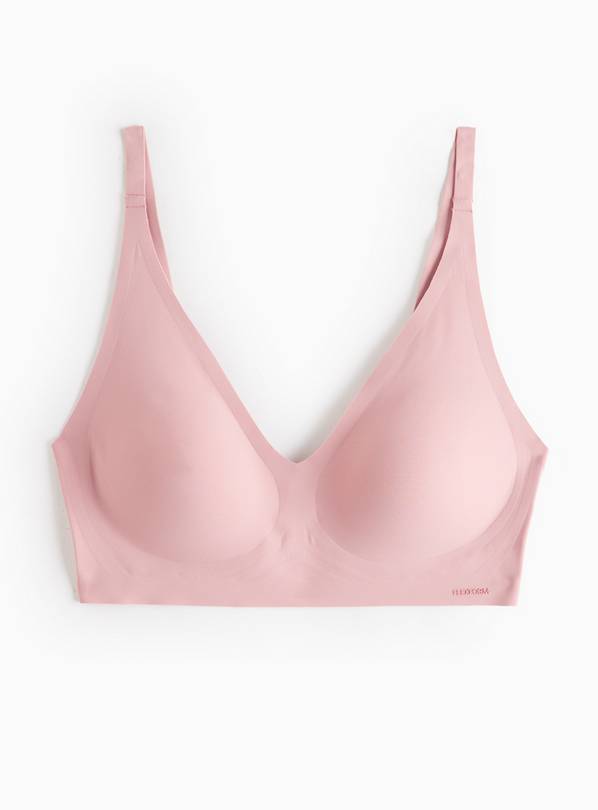 Flexform™ Pink High Apex Bonded Plunge Bra M