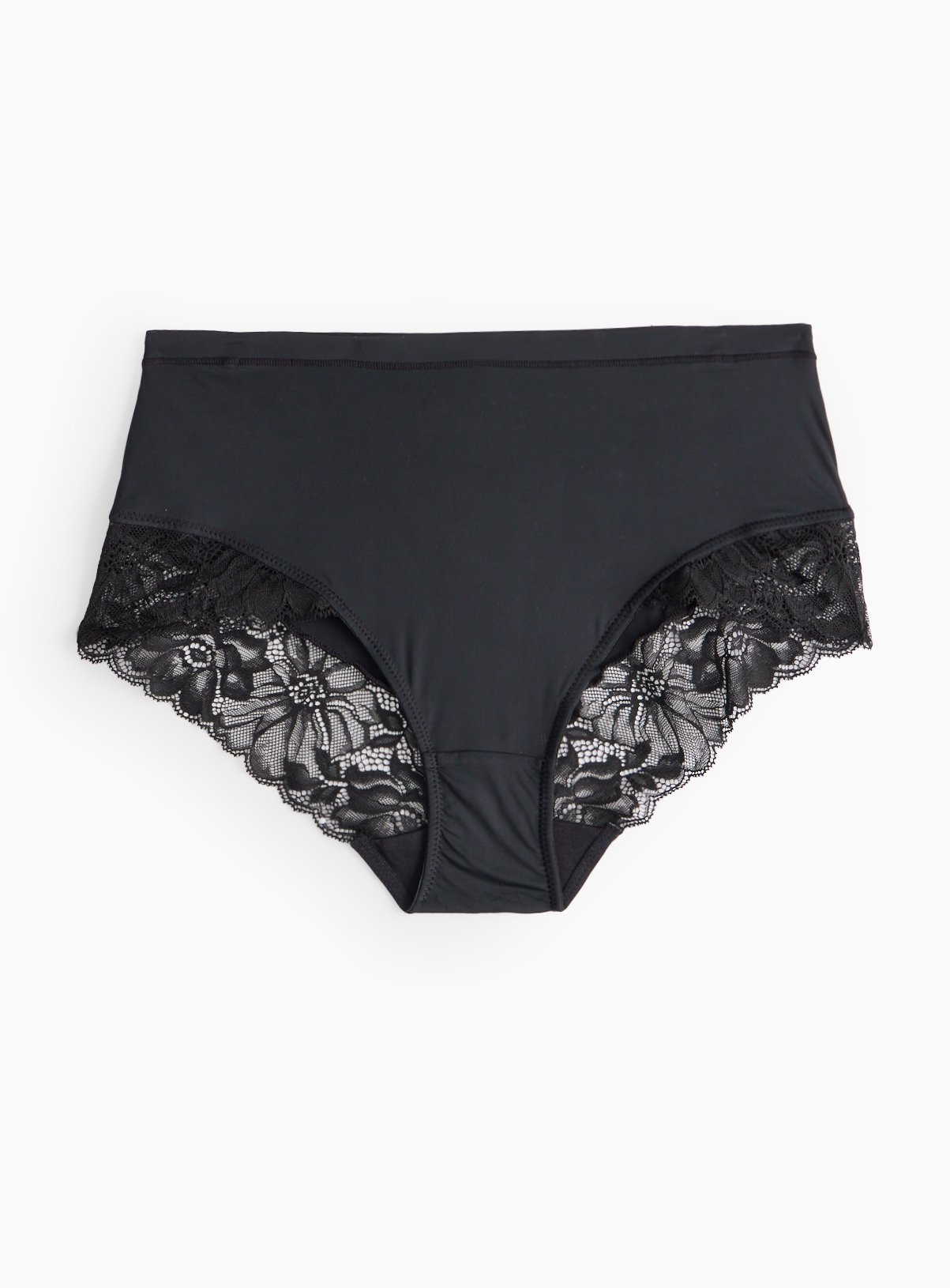Black Floral Lace Full Brief Knickers 20 - Image 2 thumbnail