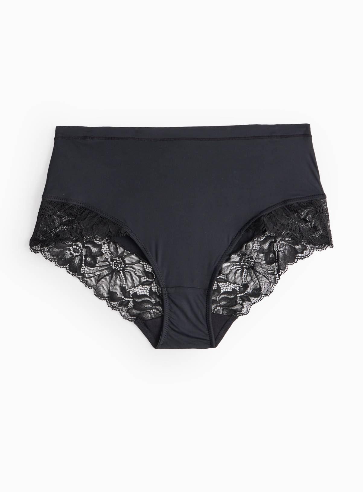 Black Floral Lace Full Brief Knickers 20 - Image 2