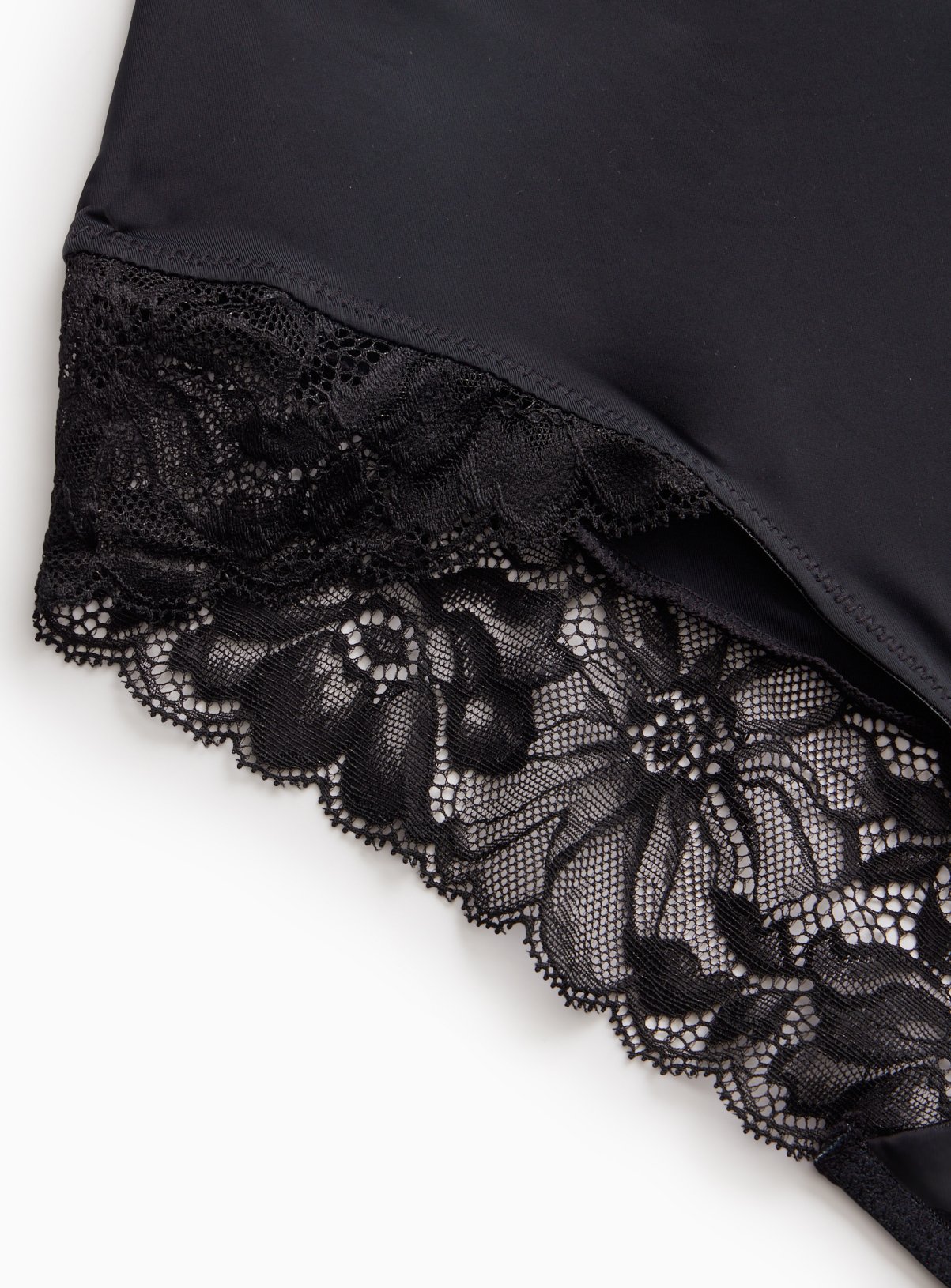 Black Floral Lace Full Brief Knickers 20 - Image 3 thumbnail