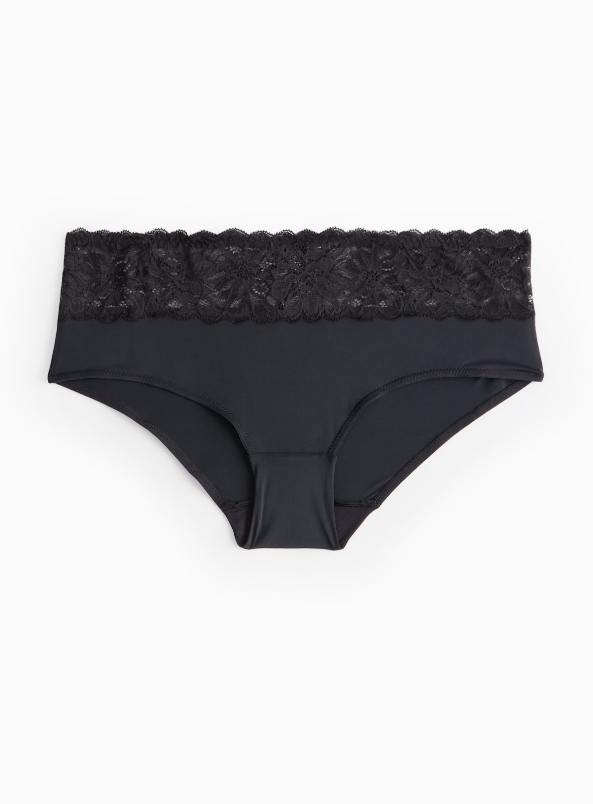 Black Floral Lace Shorts Knickers 14 - Image 2 thumbnail