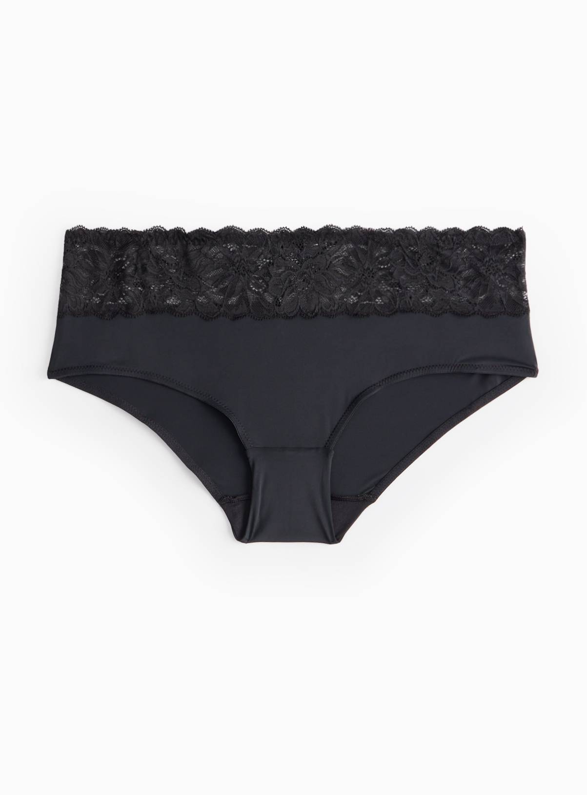 Black Floral Lace Shorts Knickers 14 - Image 2