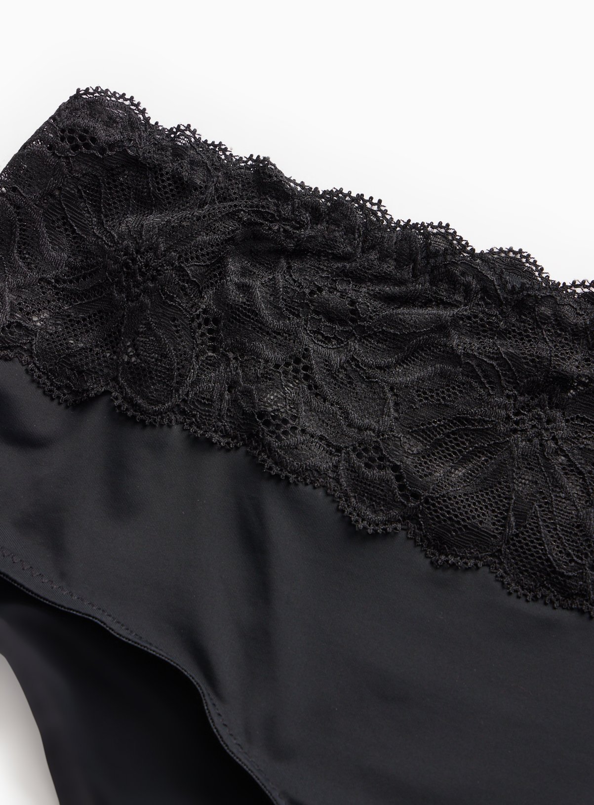 Black Floral Lace Shorts Knickers 14 - Image 3 thumbnail