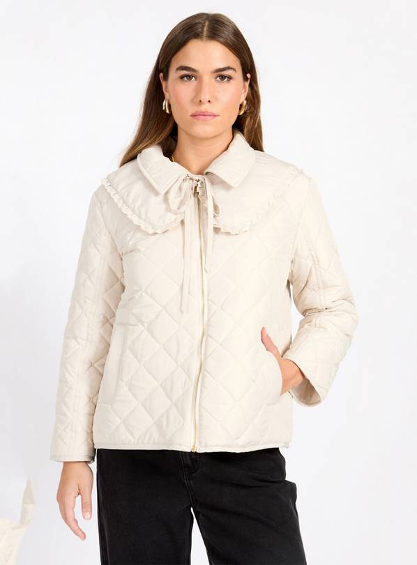 VOGUE WILLIAMS Cream Collar Jacket L