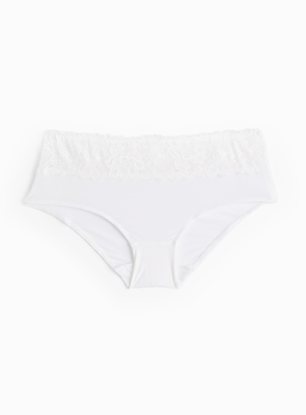 White Floral Lace Shorts Knickers 14 - Image 2 thumbnail