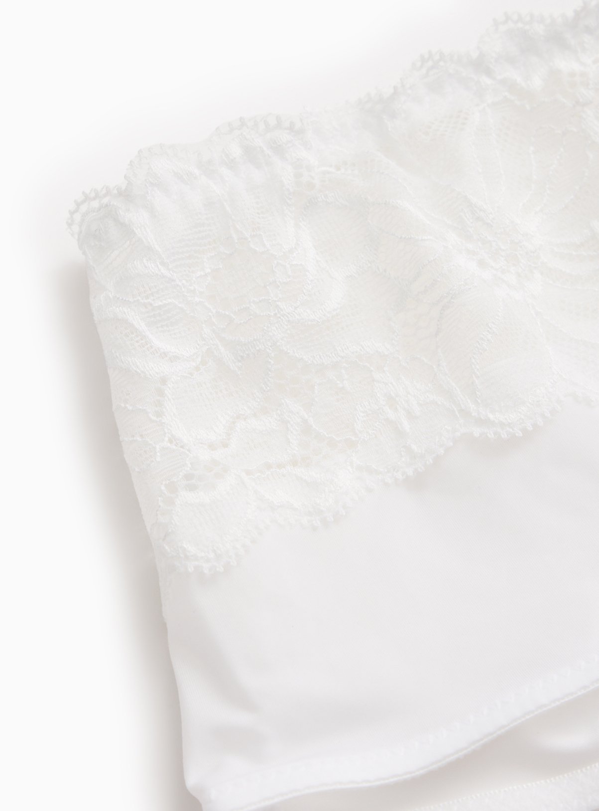White Floral Lace Shorts Knickers 14 - Image 3 thumbnail