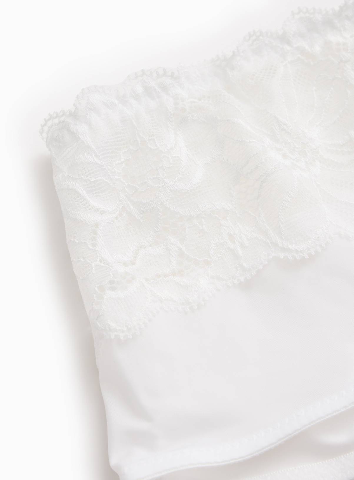 White Floral Lace Shorts Knickers 14 - Image 3