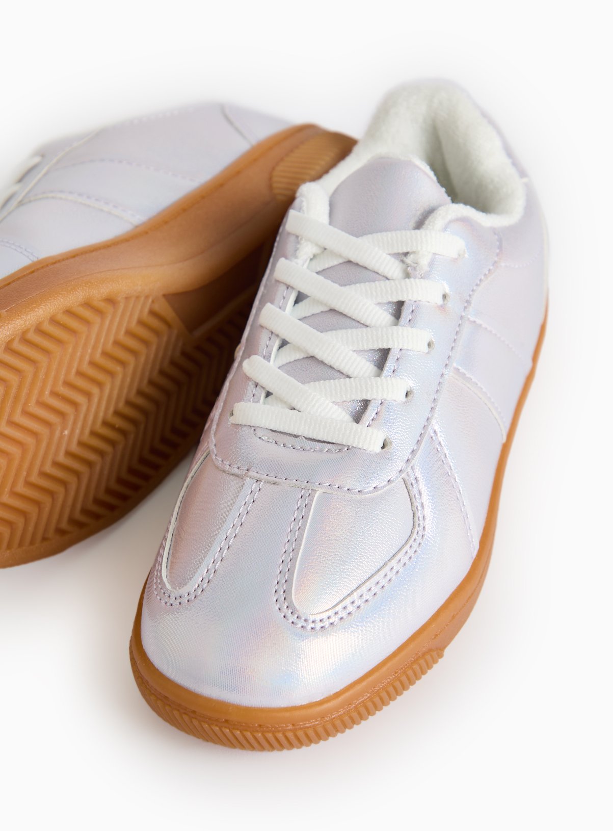 Iridescent Panel Retro Trainers  4 - Image 3 thumbnail
