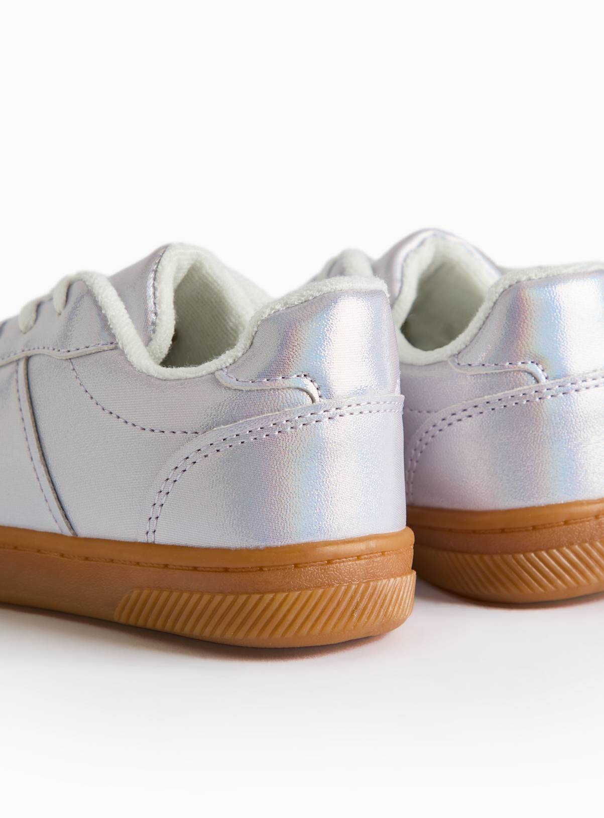Iridescent Panel Retro Trainers  4 - Image 4