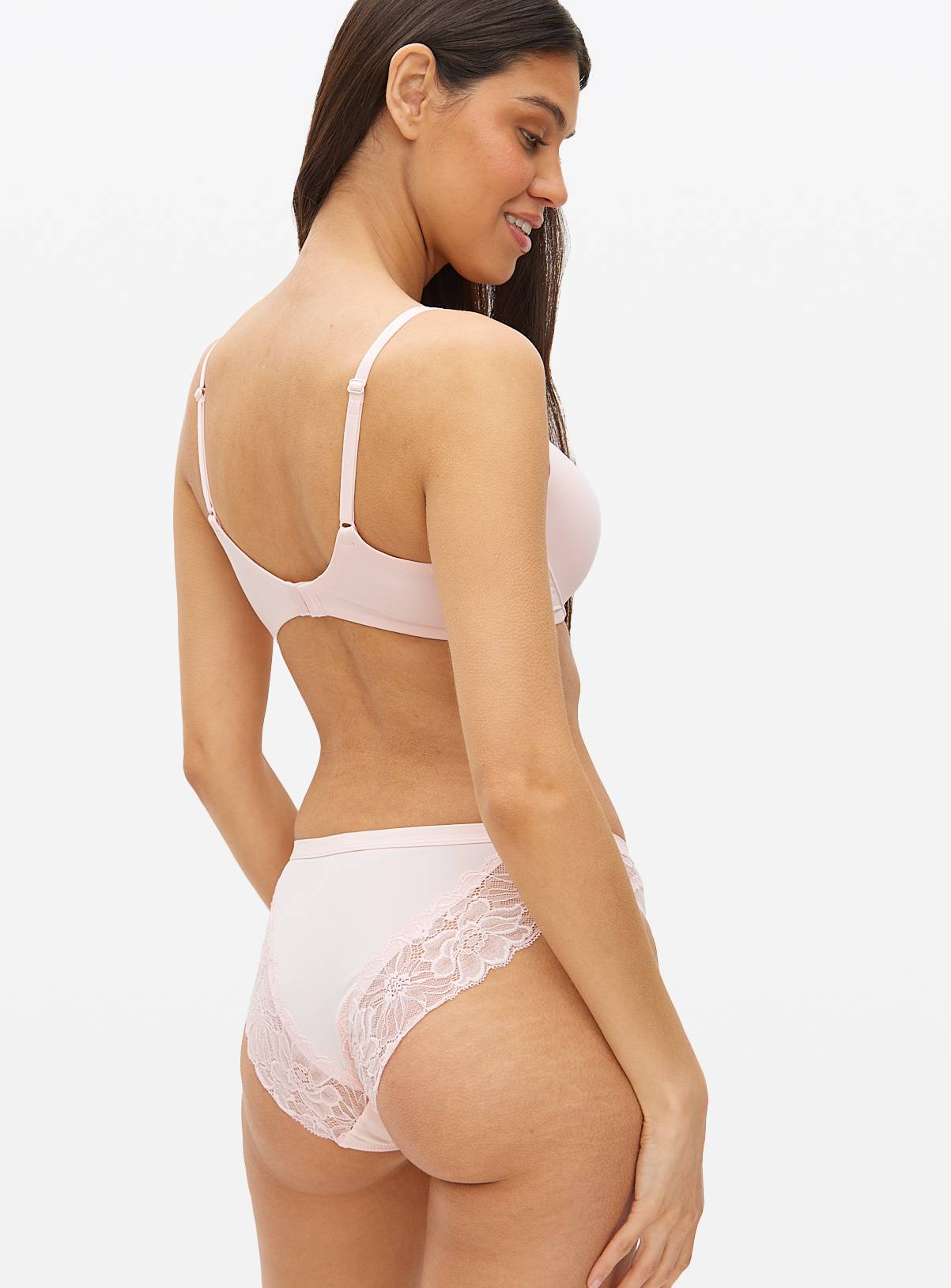 Pink Floral Lace Brazilian Knickers 16 - Image 4