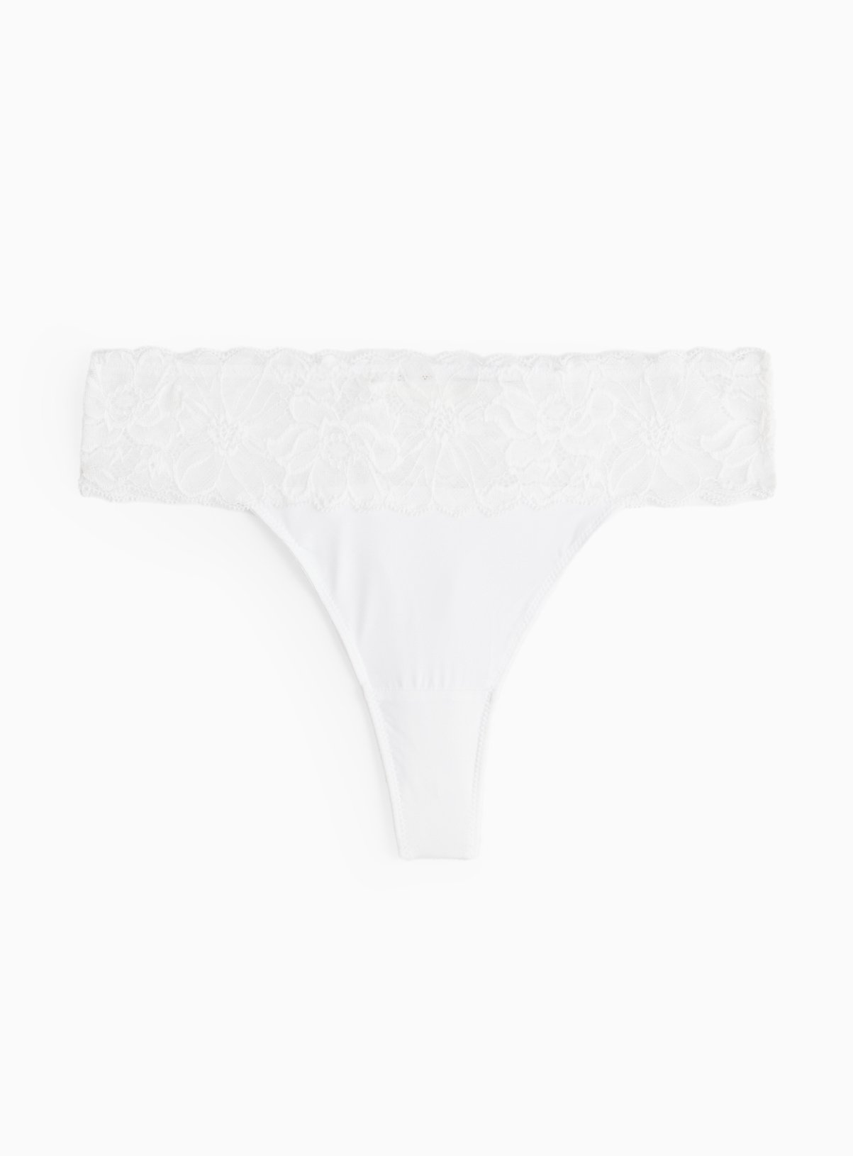 White Floral Lace Thong 16 - Image 2 thumbnail