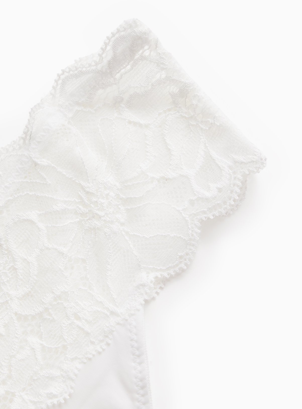 White Floral Lace Thong 16 - Image 3 thumbnail